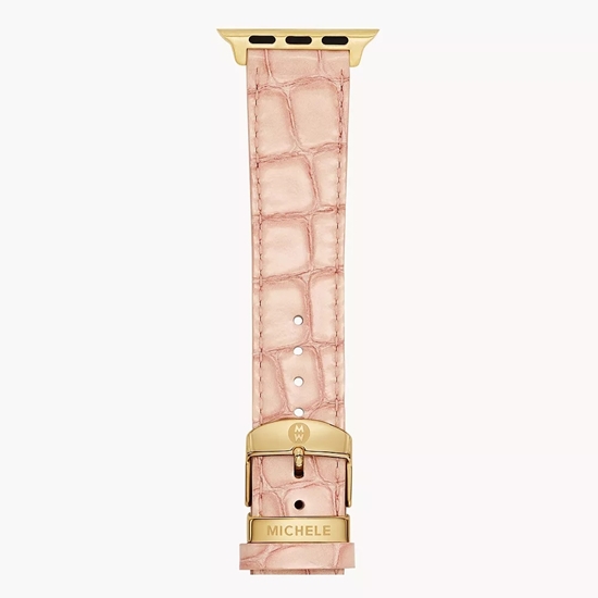 Picture of Michele Ballet Pink Leather Bracelet Band for Apple Watch