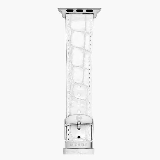 Picture of Michele White Leather Band for Apple Watch