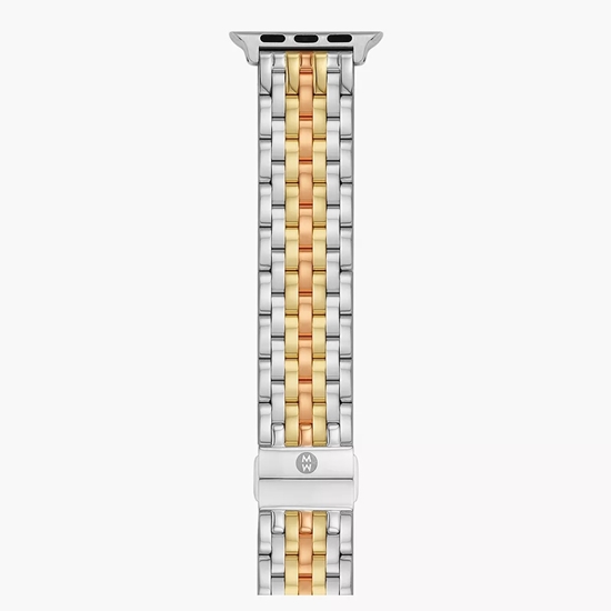 Picture of Michele Tri-Tone 18K Gold-Plated Bracelet Band for Apple Watch