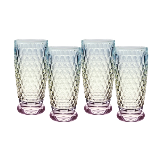 Picture of Villeroy & Boch Boston Pearl Highball/Tumbler Glasses-Set of 4