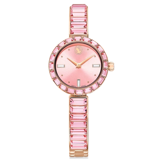Picture of Swarovski Matrix Bangle Pink-Tone Stainless Steel Watch