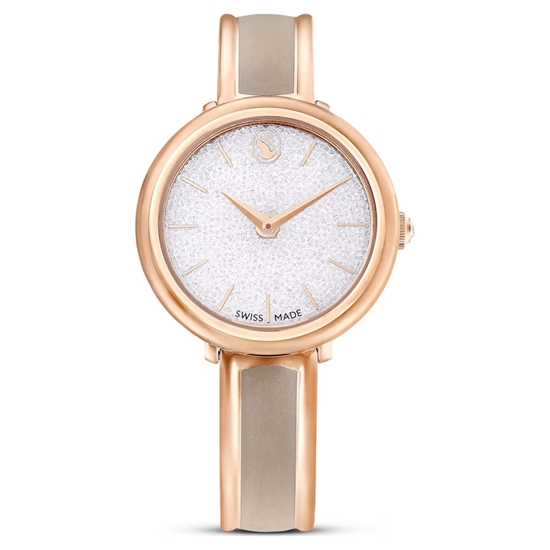 Picture of Swarovski Crystalline Bangle Watch - Rose Gold-Tone/Beige