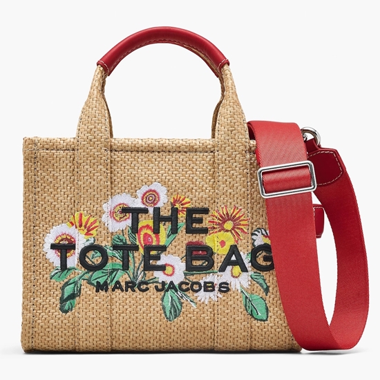 Picture of Marc Jacobs The Daisy Woven Small Tote Bag - Natural