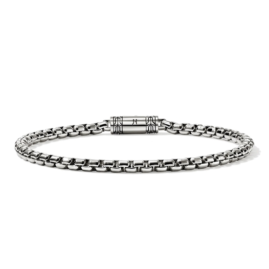 Picture of John Hardy 3.7mm Sterling Silver Box Chain Bracelet - Large