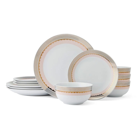 Picture of Pfaltzgraff Darbie Angell Golden Charm Metalic 12PC Dinnerware