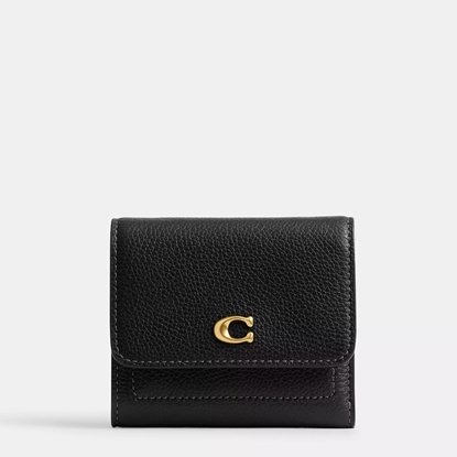 Picture of Coach Mila Small Flap Wallet - Black