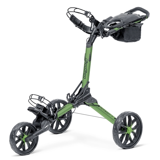 Picture of Bag Boy Nitron Auto-Open Push Cart - Green/Black