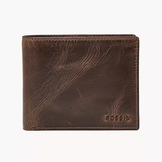Picture of Fossil Derrick Leather RFID Passcase Wallet