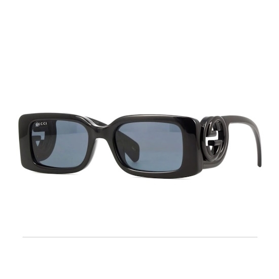 Picture of Gucci Injection Maxi GG Interlocking Logo Sunglasses - Black