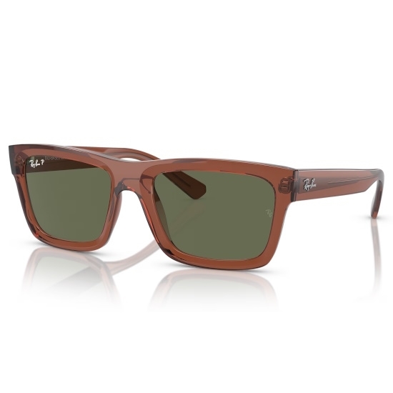 Picture of Ray-Ban Warren Polarized Sunglasses - Transparent Brown/Green