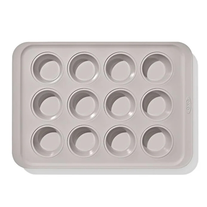 Picture of OXO Non-Stick Pro Ceramic Coated 12-Cup Muffin Pan - Biscuit