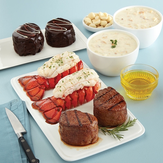 Picture of Lobster Gram Premium Surf and Turf Gift Bucket - Quick Ship