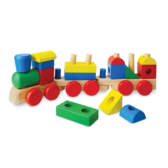 Picture of Melissa & Doug Stacking Train Toddler Toy