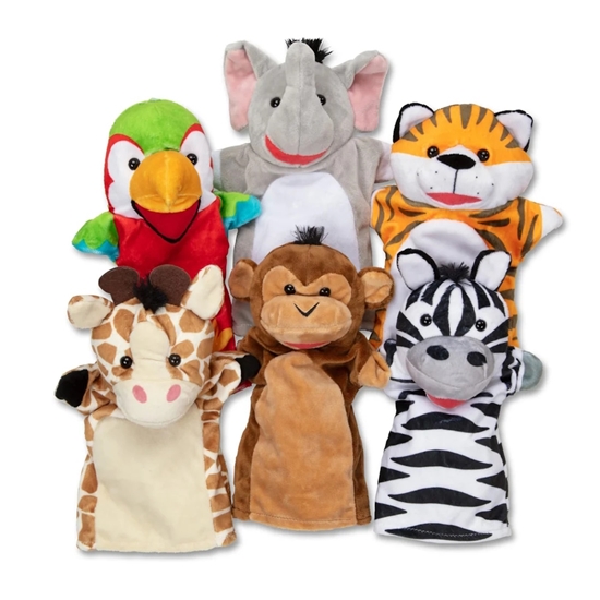 Picture of Melissa & Doug Safari Buddies Hand Puppets