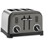 Picture of Cuisinart 4 Slice Metal Classic Toaster - Black Stainless