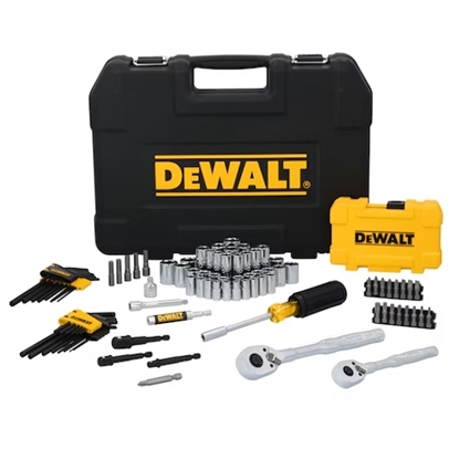 Picture of DeWalt 96-Piece 1/4 & 3/8'' Mechanics Socket Set w/ PTA Box