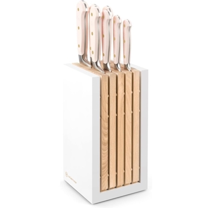 Picture of Wusthof 8-Piece Knife Block Set - Classic Pink Sea Salt