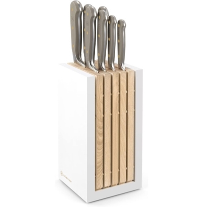 Picture of Wusthof 8-Piece Knife Block Set - Classic Velvet Oyster