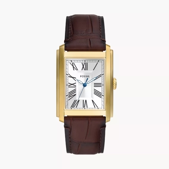 Picture of Fossil Carraway 3-Hand Brown Croco Leather Watch