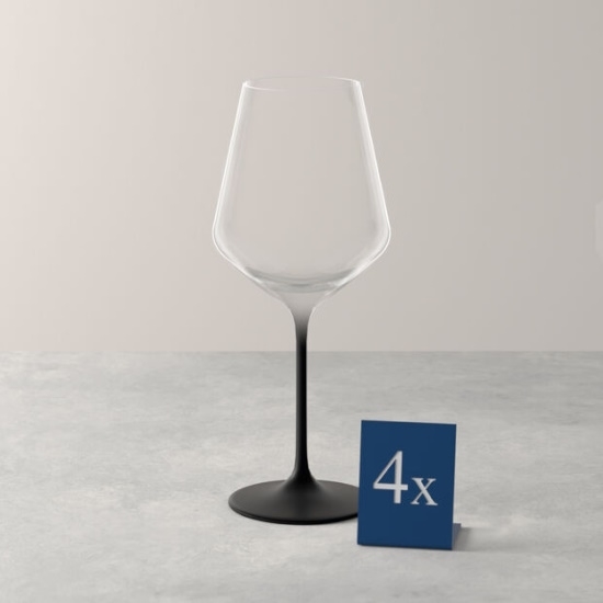 Picture of Villeroy & Boch Manufacture Rock Red Wine Glasses - Set of 4