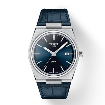 Picture of Tissot PRX Quartz Watch with Blue Dial & Strap