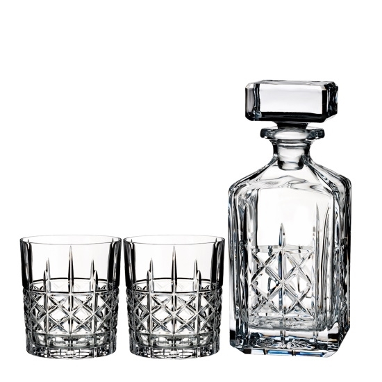 Picture of Waterford Brady Decanter & Set Of 2 DOF Glasses