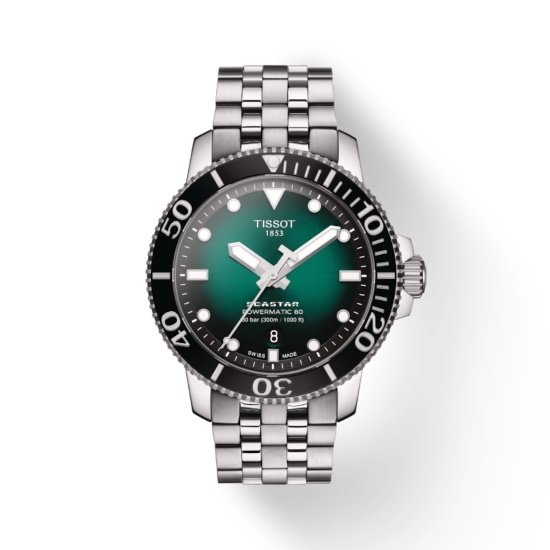 Picture of Tissot Seastar 1000 Powermatic 80 Steel Watch with Green Dial