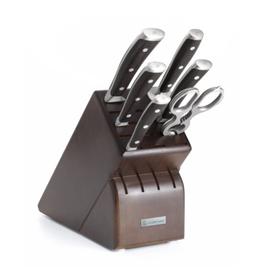 Picture of Wusthof Ikon 7-Piece Knife Block Set - Walnut