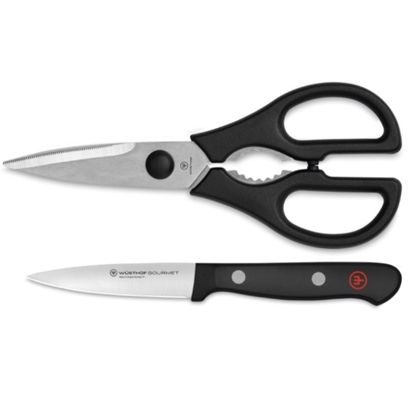 Picture of Wusthof Gourmet 2-Piece Paring Knife & Shears Utility Set