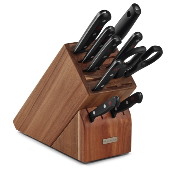 Picture of Wusthof Gourmet 10-Piece Knife Block Set - Acacia