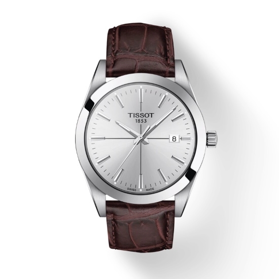 Picture of Tissot Gentleman Quartz - Brown Leather with Silver Dial