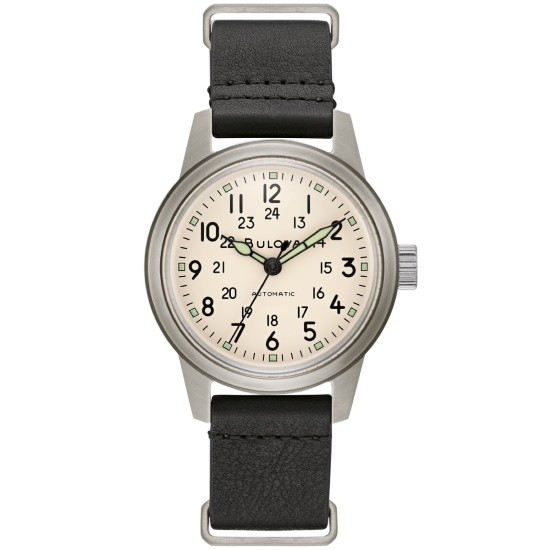 Picture of Bulova Men's Hack Watch with Vintage Dial & NATO Strap