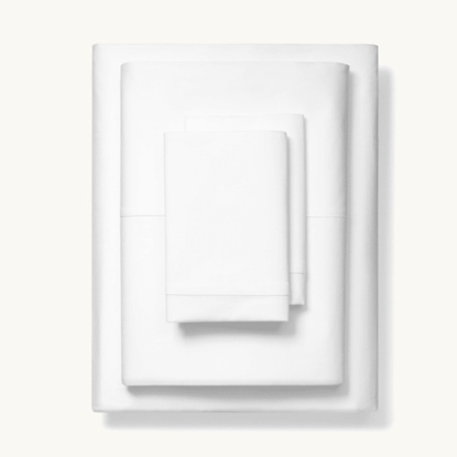 Picture of Boll & Branch Percale Tailored Sheets - White/Kng/Std Pllwcase