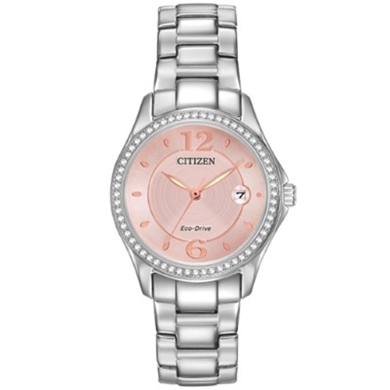 Picture of Citizen Ladies' Eco-Drive Stainless Steel Watch with Pink Dial