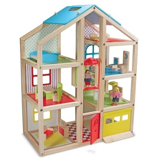 Picture of Melissa & Doug® Hi Rise Dollhouse and Furniture