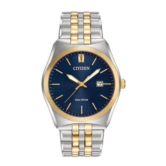 Picture of Citizen Eco-Drive Men's Two-Tone Corso Watch with Blue Dial