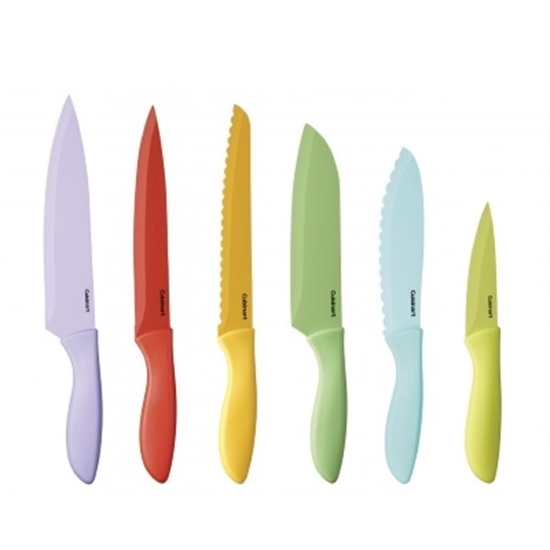 Picture of Cuisinart® 12-Piece Ceramic Coated Color Cutlery Set