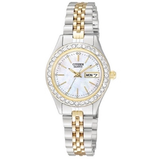 Picture of Citizen Ladies' Quartz Two-Tone Watch - Mother-of-Pearl Dial