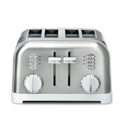 Picture of Cuisinart® 4-Slice Metal Classic Toaster - White/Stainless