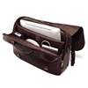 Picture of Samsonite Double Gusset Leather Flapover Case - Brown
