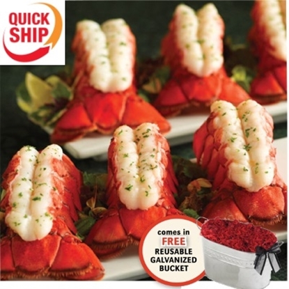 Picture of Lobster Gram The Big Tail 6-Pack Gift Bucket - QuickShip