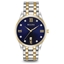 Picture of Bulova Two-Tone Stainless Steel Watch with Navy Diamond Dial