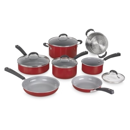 Picture of Cuisinart® Advantage Ceramica XT 11-Piece Cookware - Red