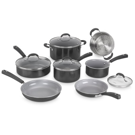 Picture of Cuisinart® Advantage Ceramica XT 11-Piece Cookware - Black