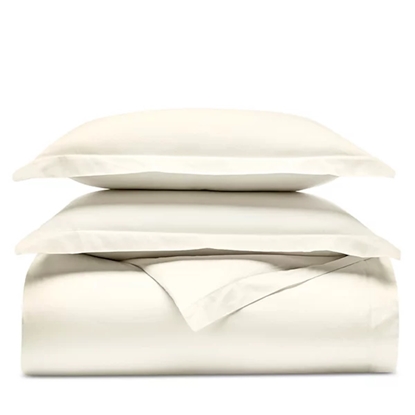 Picture of Boll & Branch Signature Hemmed Twin/Twin XL Duvet Set - Cream