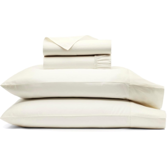 Picture of Boll & Branch Signature Hemmed Split King Sheet Set - Cream