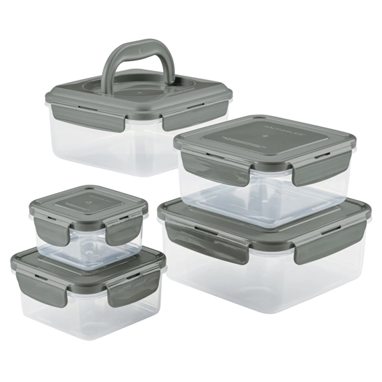 Picture of Rachael Ray 10PC Square Nestable Food Storage Containers- Gray
