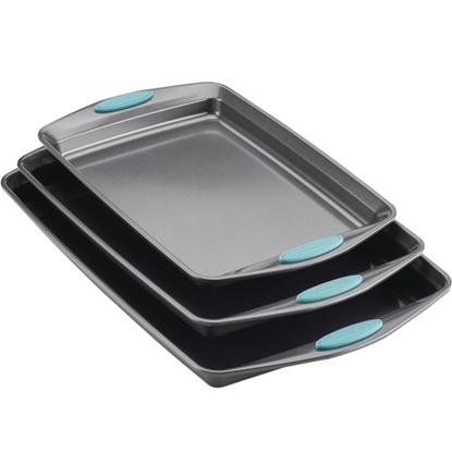 Picture of Rachael Ray Yum-O Bakeware 3-Piece Set - Agave Blue