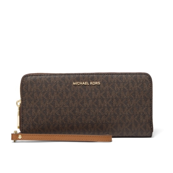 Picture of Michael Kors Jet Set Travel Signature Continental - Brown