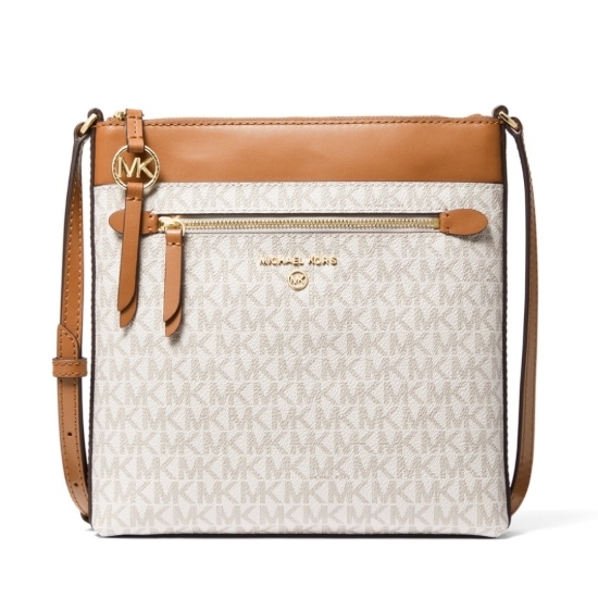 Picture of Michael Kors Jet Set Charm Small N/S Crossbody - Vanilla/Acorn